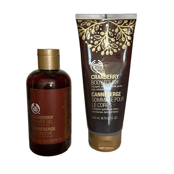 The Body Shop Accessories - The Body Shop Cranberry Body Polish Shower Gel NEW Discontinued